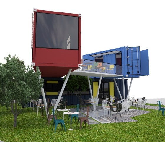 Thiết kế cafe container - Container ATICO - Công Ty TNHH MTV Thương Mại Và Vận Tải ATICO